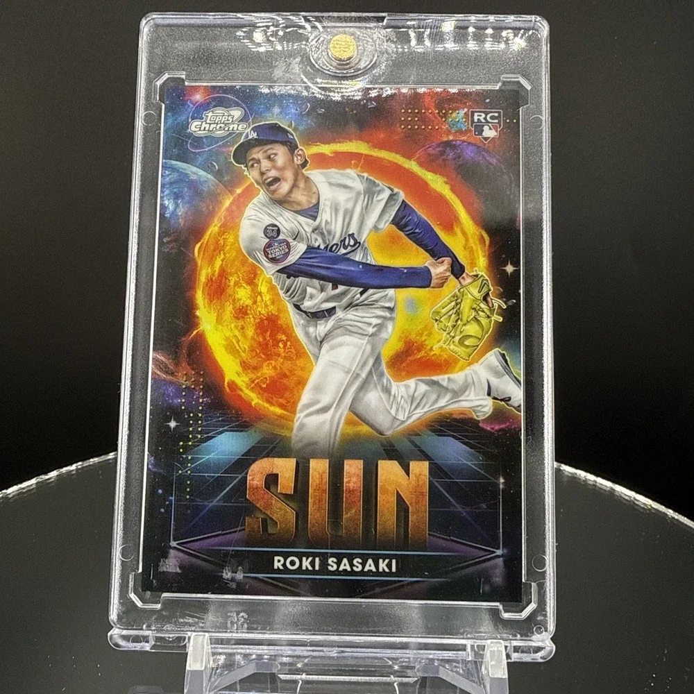 2025 Topps Chrome Cosmic Roki Sasaki Planetary Pursuit Sun Dodgers SSP